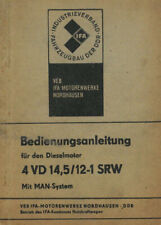 302428 Bedienung Dieselmotor 4 VD 14,5/12-1 SRW MAN IFA Motorenwerk Nordhausen
