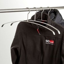 Kleiderbügel Edelstahl Design Garderobenbügel für Kleiderstange bis Ø30mm SOTECH