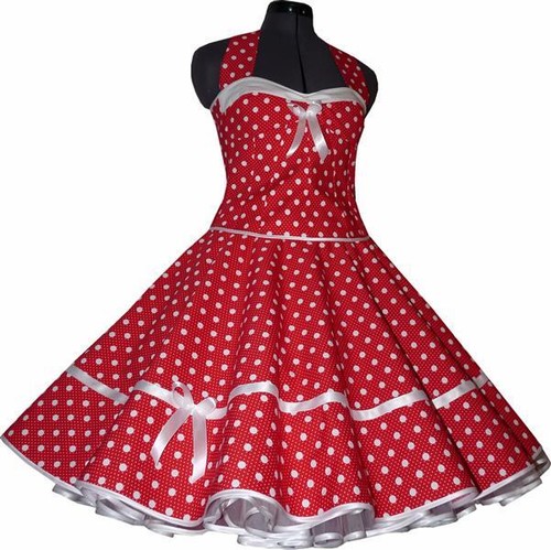 50er korsagen petticoatkleid - 50er,