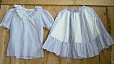 MALCO MODES Square Dance Outfit Bluse Rock Puffärmel Tellerrock f Petticoat USA