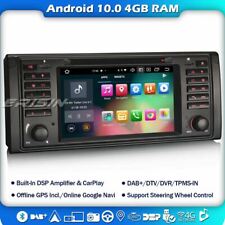 8-Kern DSP Android 12 Autoradio DVD CarPlay Für BMW 5er E39 M5 X5 E53 Navi 4G FM