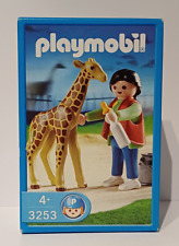 Playmobil Sammlung Set 3253 Babygiraffe mit Pflegerin Zoo Tierpark NEU & OVP