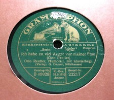 OTTO REUTTER Ich habe zu viel Angst vor meiner Frau / Ich doch schön - so bequem