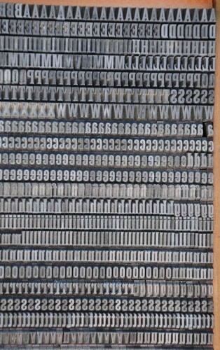 Bleischrift bleisatz - mm,