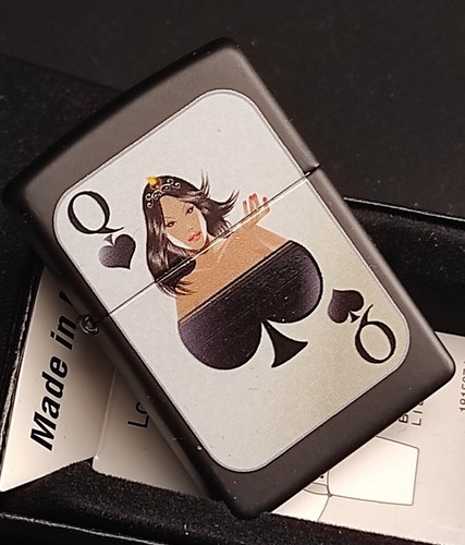 Zippo queen spades pik - of, spades,