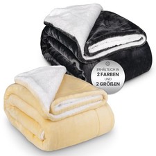 Wohndecke Sofadecke Kuscheldecke Decke Sherpa Wolldecke Kuscheldecke 