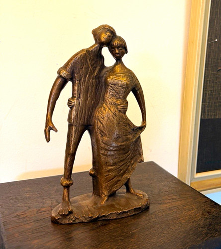 Bronzefigur skulptur paar - bronzefigur,