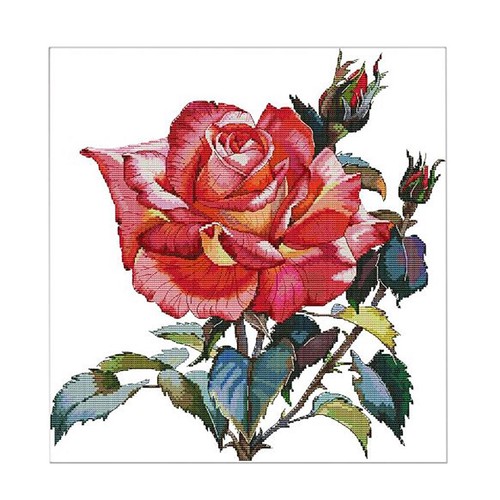 Rosen gestempelt gezählter