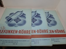 3 x orig. Die Telefunken Röhre Buch Rarität 1937 selten Sammler Hausmitteilung