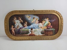 Kunstdruck Druck Schlafende Frau Bauer Dresden Prunk Stuckrahm. 88x46cm #2511079