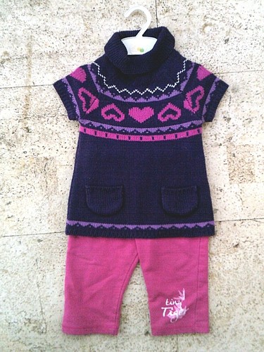 Baby mädchen set strick - set,