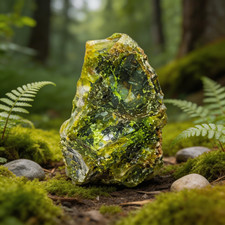 Grüner Opal Rohstein