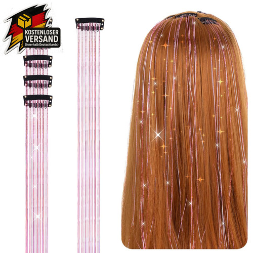 Glitzer haarsträhnen tinsel - glitzer,