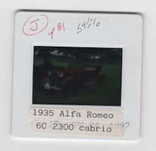 ALFA ROMEO 6C 2300 Cabrio 1935 Dia Positiv Fotografie Foto photograph Oldtimer