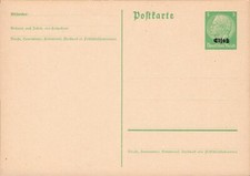 Deutsch Reich - Postkarte  Besetzung Elsass - Hindenberg +ar394