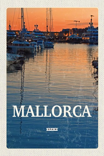 Holzschild 18x12 mallorca - 18x12,