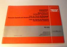 Fahr Kreiselheuer Heuwender KH600 Ersatzteilliste