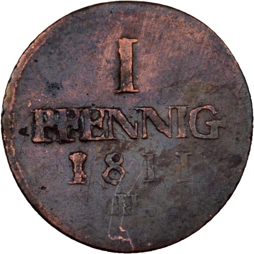 Sachsen pfennig 1811 - pfennig,