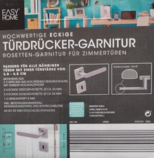 EASY HOME Türdrücker-Rosetten-Garnitur - Edelstahl