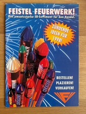 Alter FEISTEL Feuerwerk Katalog 1998 mit 47 Seiten Silvester Pyro Moog Nico Weco