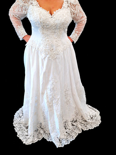Weißes linie brautkleid aus - weißes, a-linie