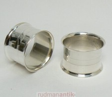 2 runde SERVIETTENRINGE SILBER