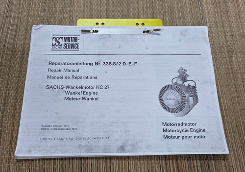 Sachs wankel reparatur - wankel,