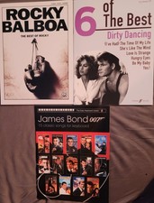 Rocky Balboa + Dirty Dancing + James Bond 007 - 3x Songbook/Notenheft