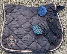 Kombi Satteldecke, Schabrake  Pony Felix Bühler Schabracken & Sattel-Pads Blau