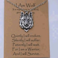 Wolf Wolfskopf Anhänger mit