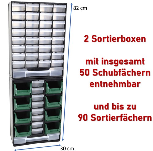 2er set sortierboxen regal - sortierboxen,