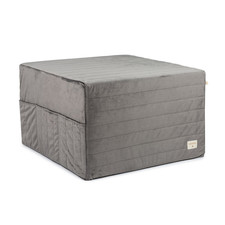Nobodinoz Sleepover Faltmatratze Hocker Gästebett 60cm slate grey Sitz Möbel