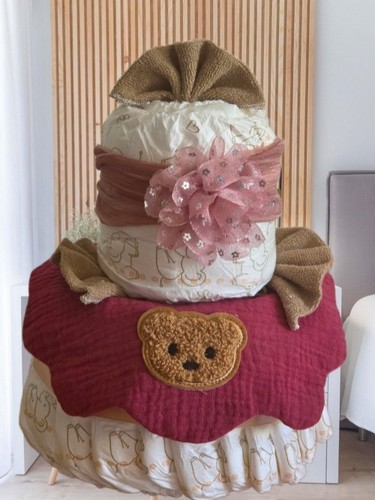 Windeltorte pink rosa für - pink/rosa,