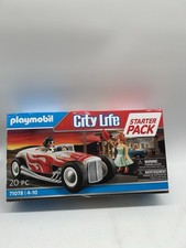 Playmobil City Life 71078 Starter Pack Hot Rod Spielzeug Auto im 50er Jahre Stil