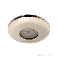 LED Einbaustrahler Briloner rund Chrom IP65 5 W 3000 K 400 lm Ø93 mm