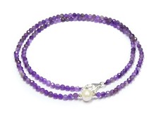 Amethyst kette facettierter - in,