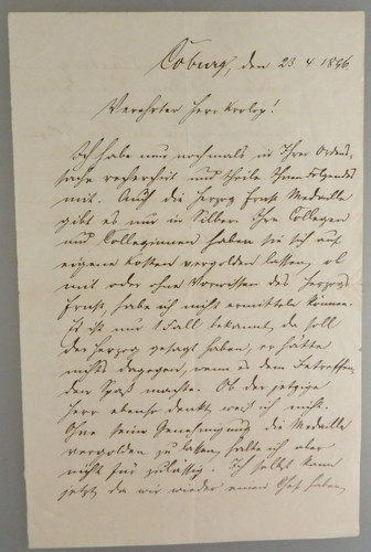 Autograph hofmarschall amt - hofmarschall,