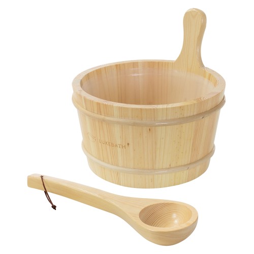 Saunazubehör set kiefernholz - saunazubehör,