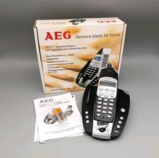 AEG Ventura Black 50 Voice Telefon Anrufbeantworter DECT Komforttelefon NEU! ✅