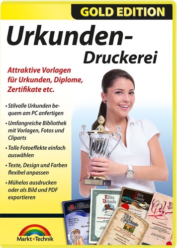 Urkunden druckerei gold - -,