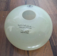 IKEA Vase Blumenvase Glas gelb rund flach Design Wesslander Amsell Deko