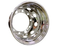 Felgenkappe Edelstahl Radzierblende für LKW Hinterachse 22,5"x9" PDC 335x300mm