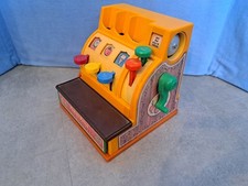 Fisher Price  926 Registrierkasse KASSE + 6 Münzen für Kaufladen