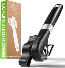 Oliver'S Kitchen ® Dosenöffner - Rostfreier Edelstahl - Schwarz Sicherheitsdosen