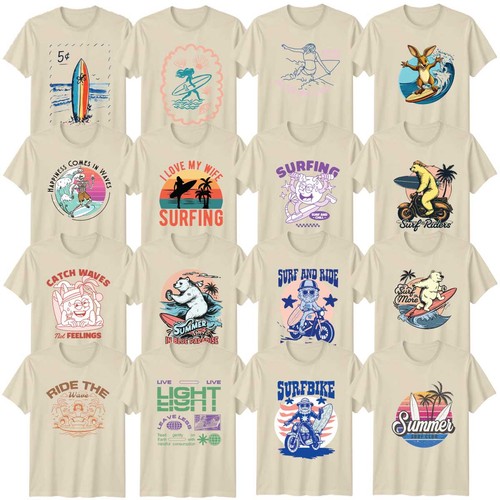 Retro surfen abstrakte kunst - retro,