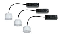 Paulmann 2Easy Einbauleuchten Basis-Set Coin Leuchtmittel klar LED 3x6,8W 2700K