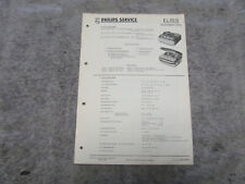 Schaltplan Service Manual für Philips Tonbandgerät EL3515
