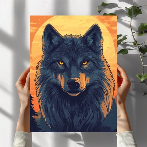 Wütender wolf poster schöne - wolf,