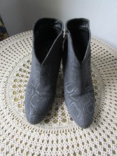 ara Damen Stiefelette Stiefel Gr. 39   UK 6  Schlangen Optik  grau