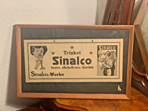 Sinalco werbung plakat poster - werbung,